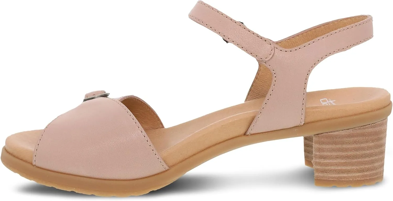 Dansko Tessie Multi-Strap Sandal for Women - A Subtle Heel and Memory Foam for All-Day Comfort - Unique Design for Easy Transition from Work to Evening