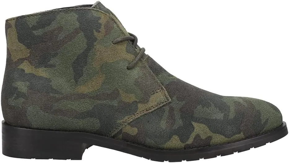 Dingo Mens Opie Camo Round Toe Chukka Casual Boots Ankle - Green