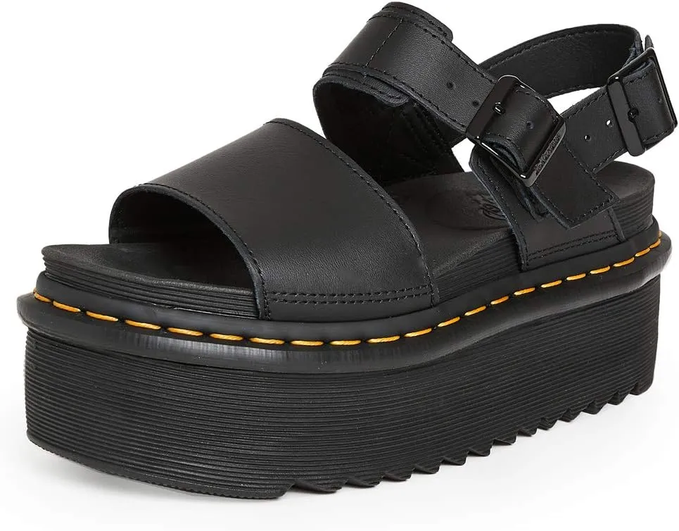 Dr. Martens Unisex's Sandals, Black, 5