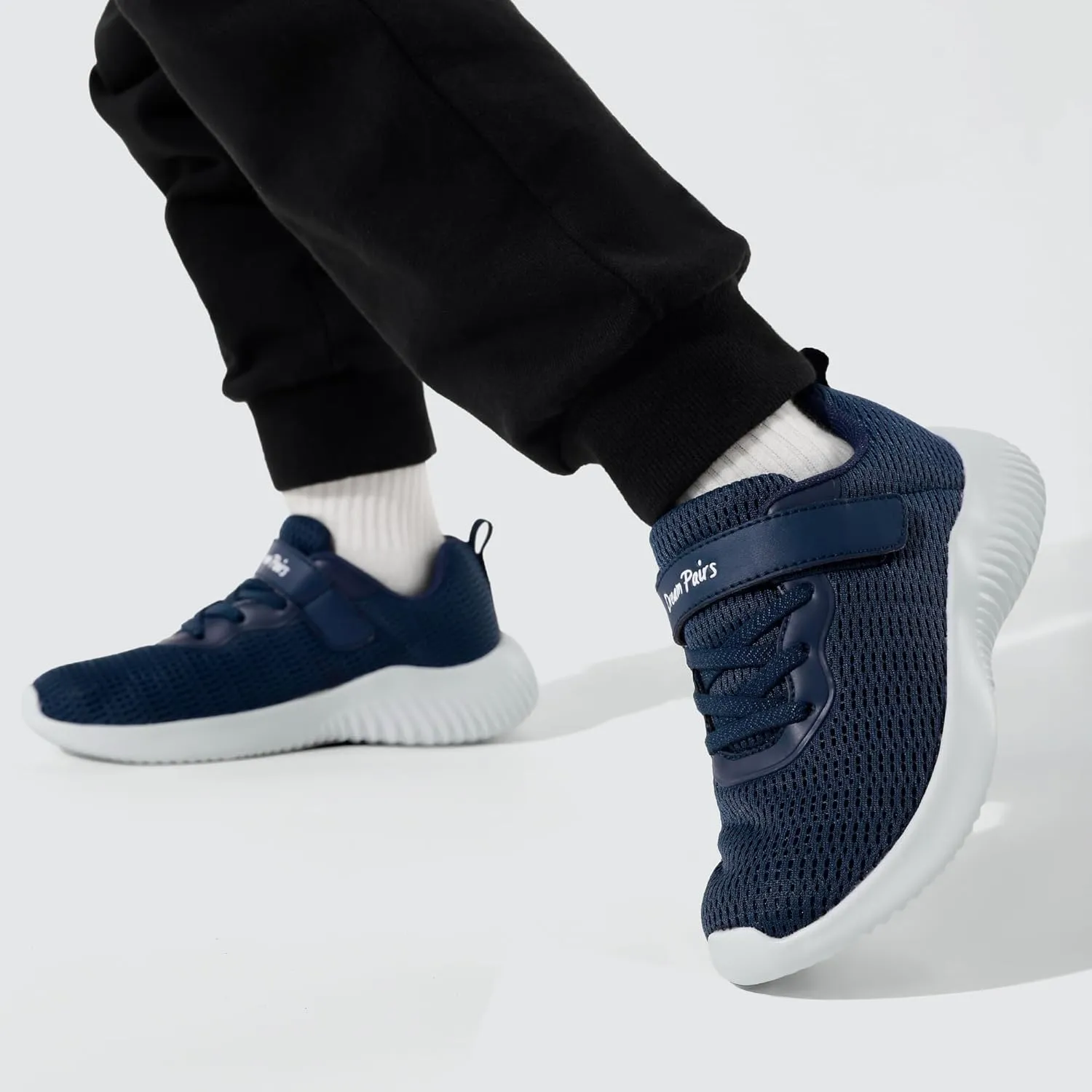 DREAM PAIRS Boys Girls Shoes Kids Tennis EZ-Ons FunRun Breathable Running Athletic Sport Sneakers