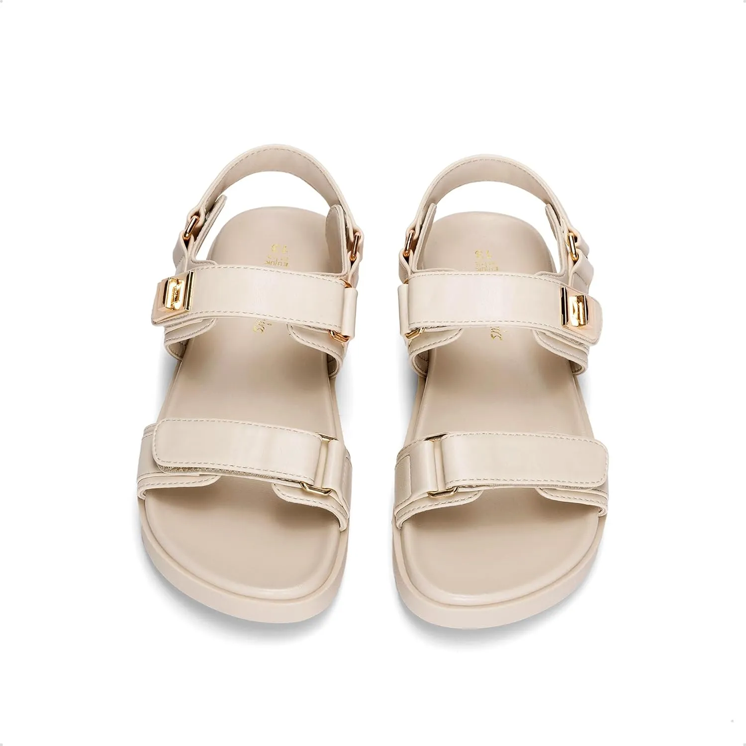 DREAM PAIRS Girls Sandals Casual Open Toe Two Adjustable Strapped Sandals with Hook and Loop for Little Kid/Big Kid