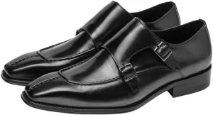 Dress Oxford Shoes for Men Dress Shoes Men Loafers Men Shoes Leather from Italy Double Monk Strap Shoes for Men