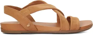 Dune London Women's Landies Flat Sandal, Camel, 8