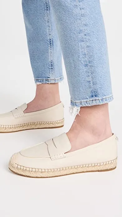 Edelman Rounded Loafers Slip Detailed Kai Toe Performance-driven Sam VIP sale On Cork Fashion Espadrilles
