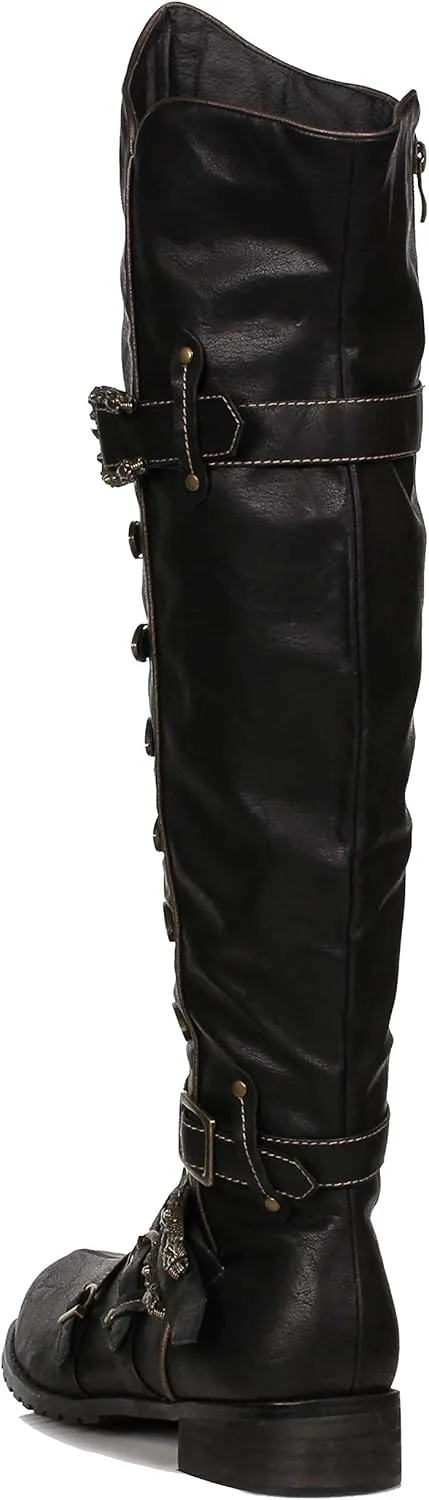 Ellie Shoes Men's 158-punk Combat Boot