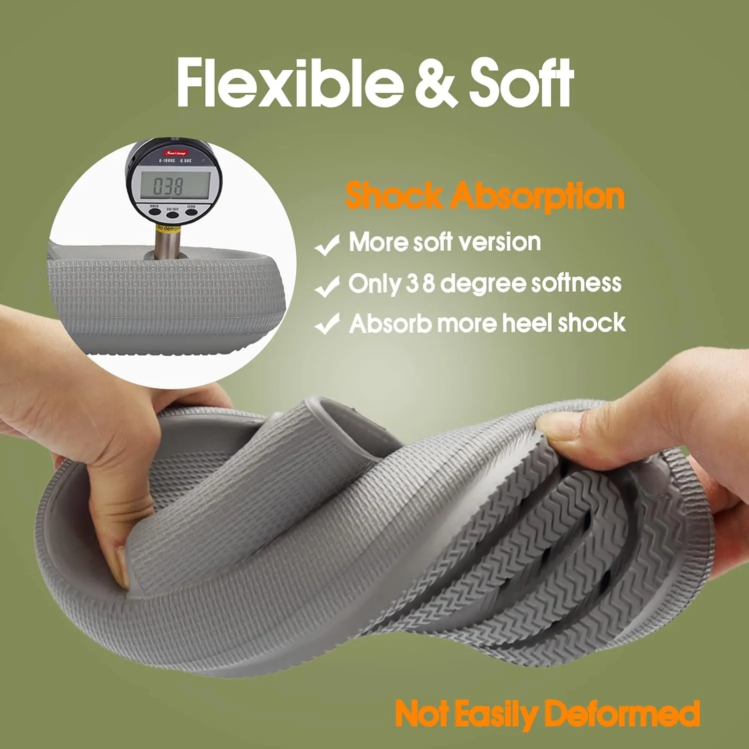 EQUICK Cloud Slides Pillow Slippers for Women and Men | Shower Slippers Bathroom Sandals | Ultra Soft | Cushioned Thick Sole | Indoor & Outdoor