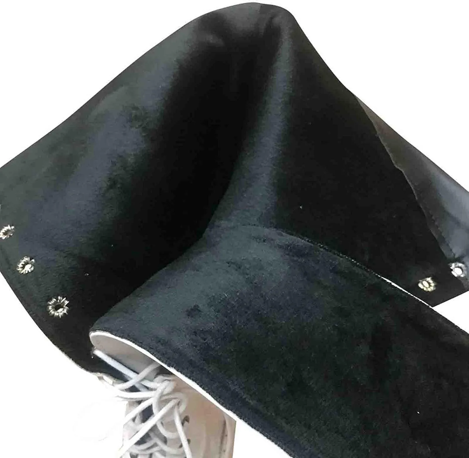 Erocalli Goth Boots Renaissance Victorian Shoes Sweet Bow Mid Calf Boots Mid Heels Lace Up Studded Bowknot ​Witch Boot