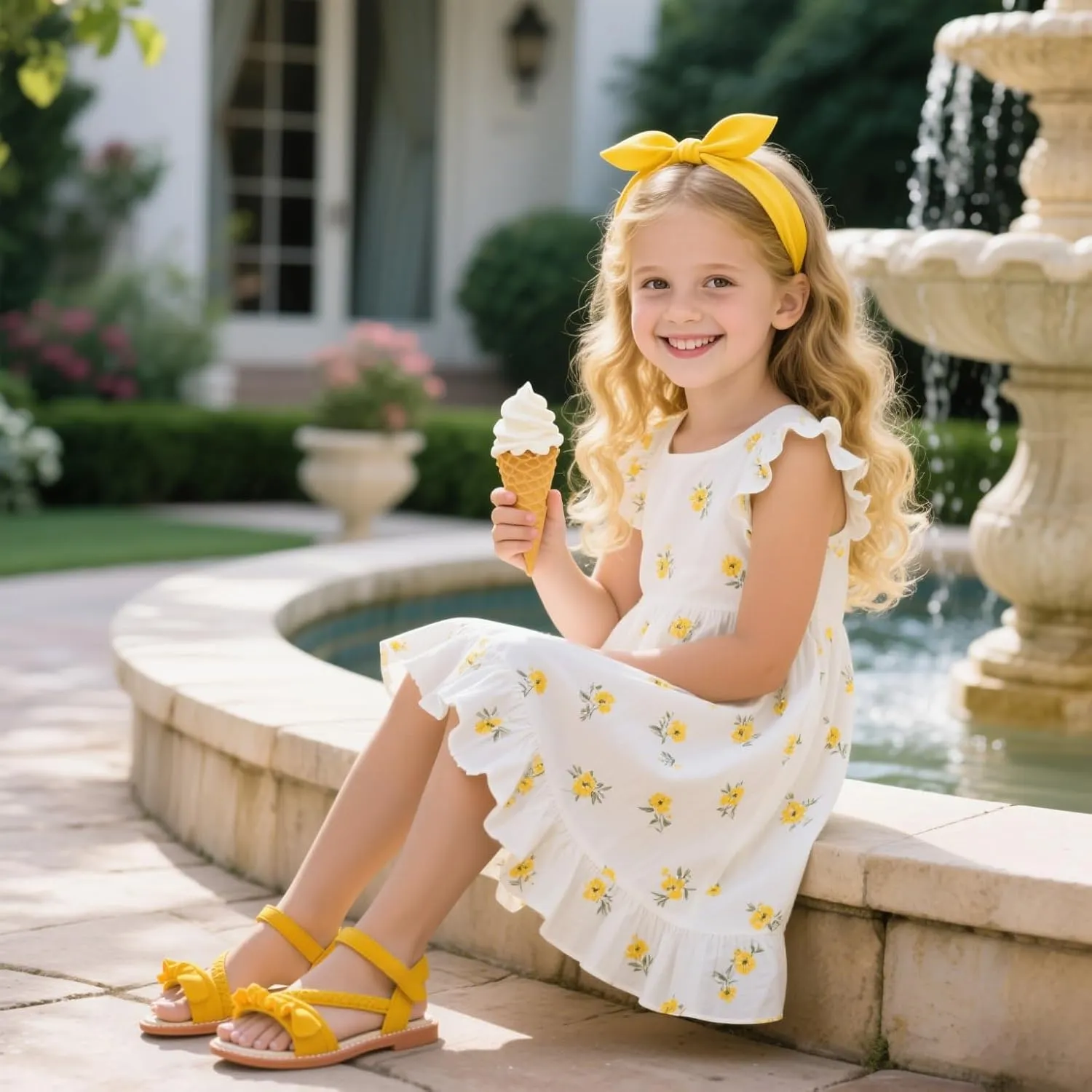 ESTINE Toddler/Little Kid Girls Dress Cross Strappy Open Toe Sandals Princess Flats Summer Flower Girl Shoes