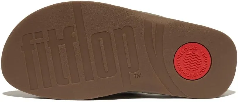 FitFlop Men's Surfer Tumbled-Leather Cross Slides