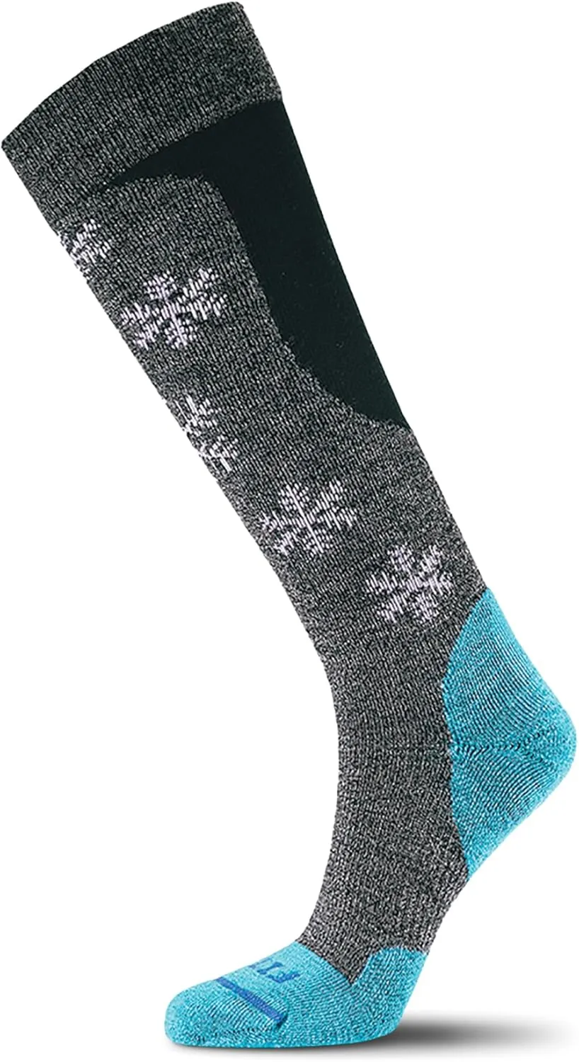 FITS Jackson Ultra Light Ski Socks for Men and Women, Ultra-fine Merino Wool, Over-the-calf, Lightweight, Whole Foot Comfort