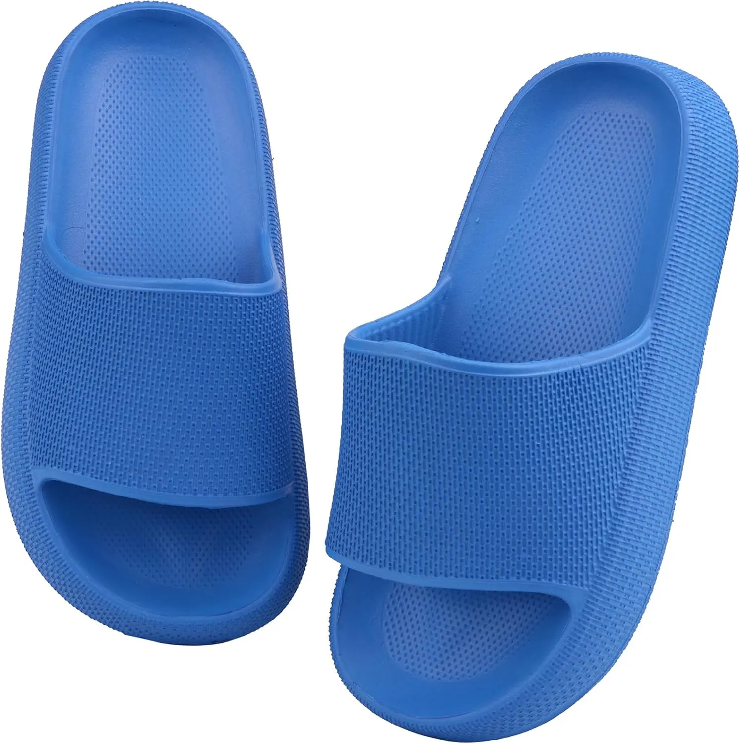 FJWYSANGU Kids Cloud Slides丨Boys Girls Bathroom Shower Sandals丨Open Toe Thick Sole Slip on Slippers丨Summer Non-slip Beach Pool Shoes