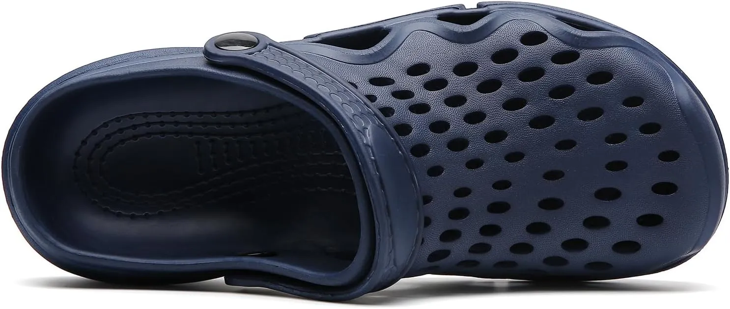 FLIOZY Men's Garden Clogs Shoes Non Slip Shower Slippers Summer Outdoor Beach Sandals