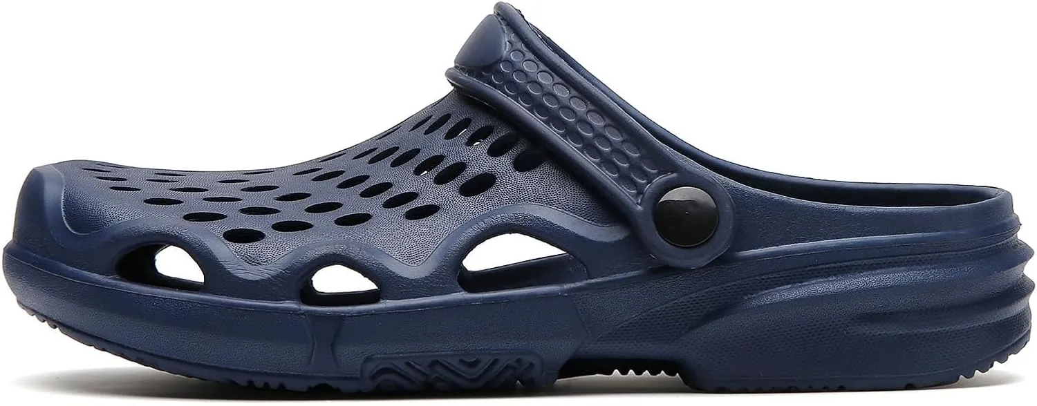 FLIOZY Men's Garden Clogs Shoes Non Slip Shower Slippers Summer Outdoor Beach Sandals