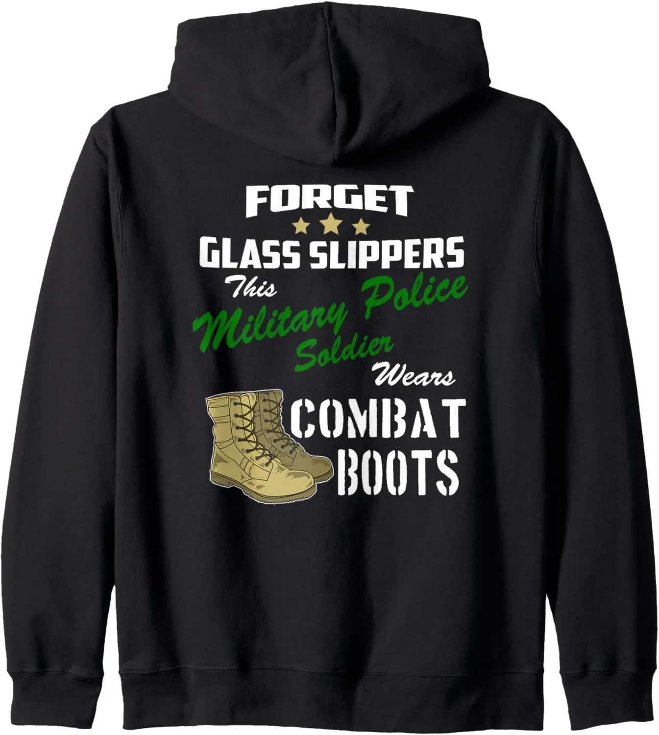 Forget Glass Slippers this MP wears Combat Boots Ladies MP Zip Hoodie