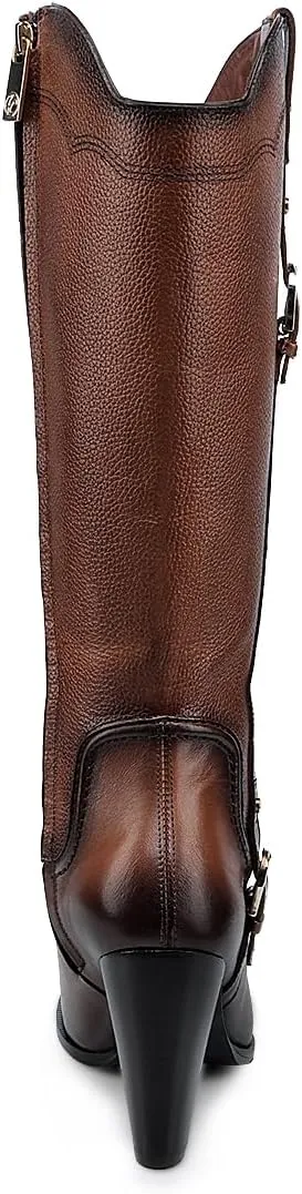 FRANCO CUADRA Boot for Women in Genuine Leather 6G5TVTV Honey