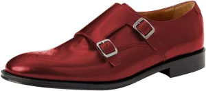 FSJ Men's Double Monk Strap Dress Loafers with Buckle, Comfortable and Breathable Round Toe Slip On Stacked Heels, Formal Business Shoes Size 4-16 US