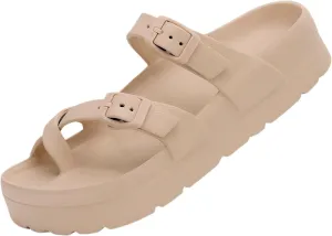 Genuine Pillow Slippers for Women and Men | House Slides Shower Sandals | Extremely Comfy | Cushioned Thick Sole | Cloud Slides | Lightweight Non-Slip Easy to Clean
