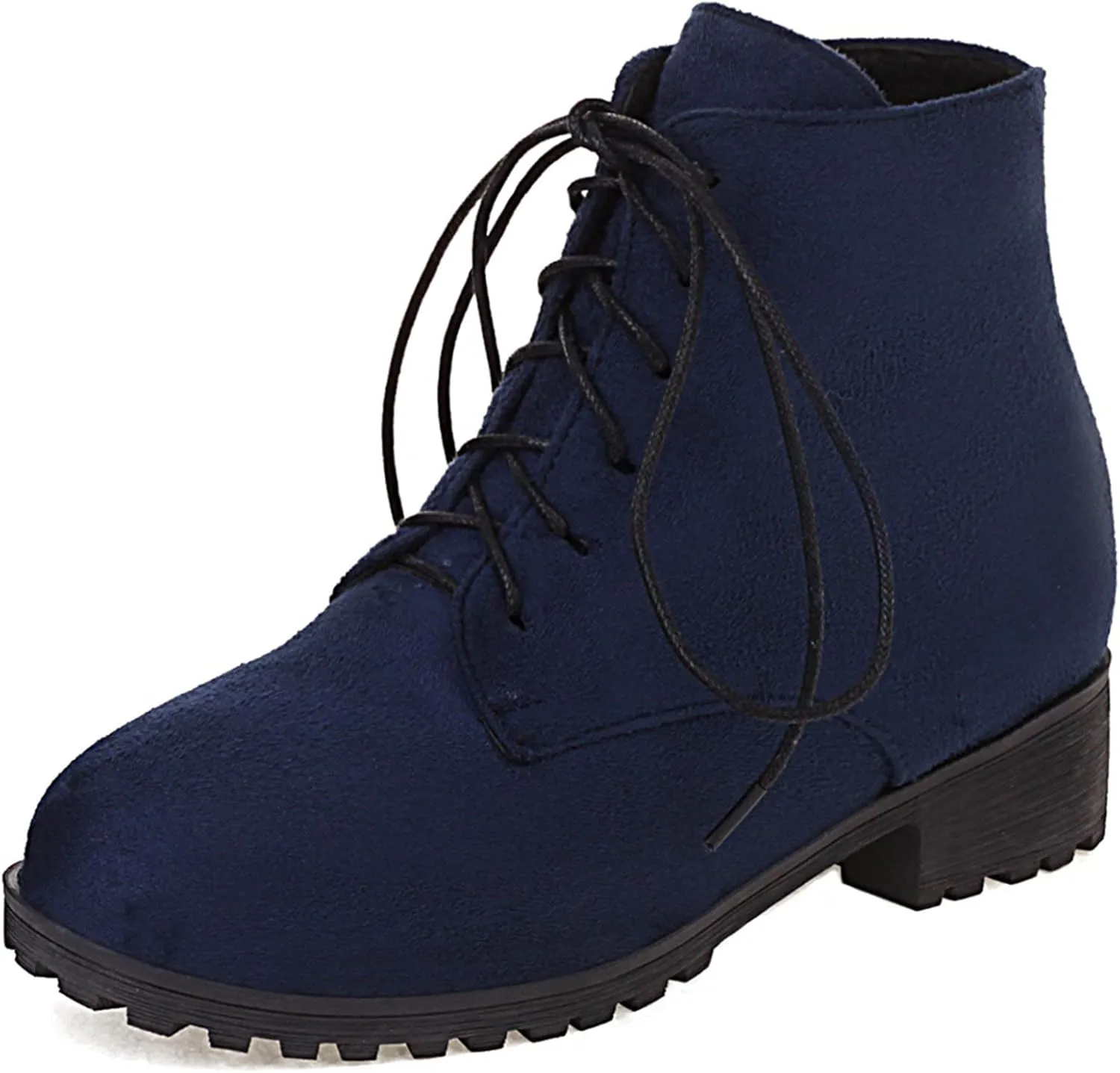 Gicoiz Women Round Toe Classic Combat Chukka Ankle Boots