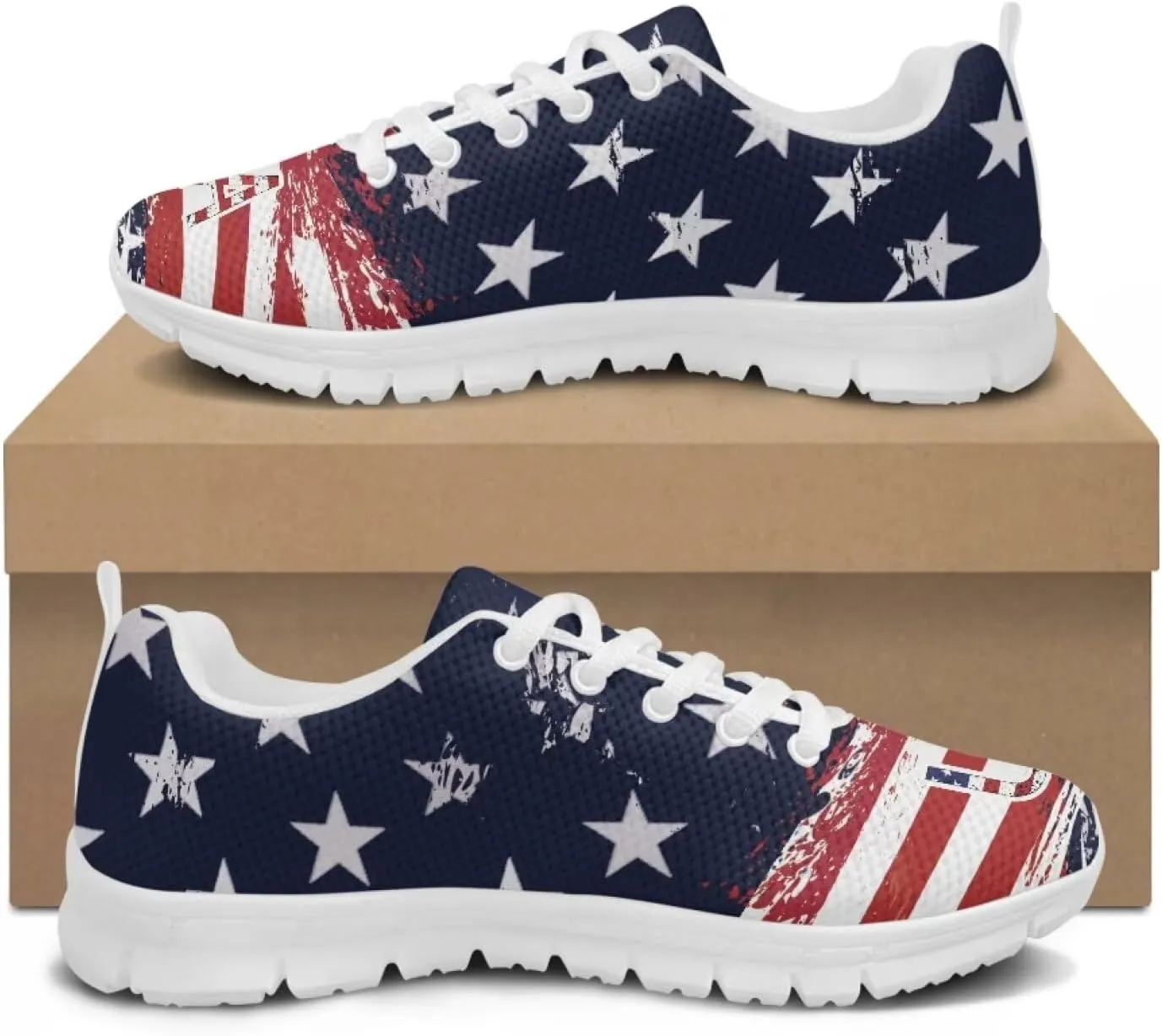 GIFTPUZZ Mens Lace Up Athletic Trainers Running Sneakers Wedge Breathable Gym Lightweight Sports Tennis Shoes