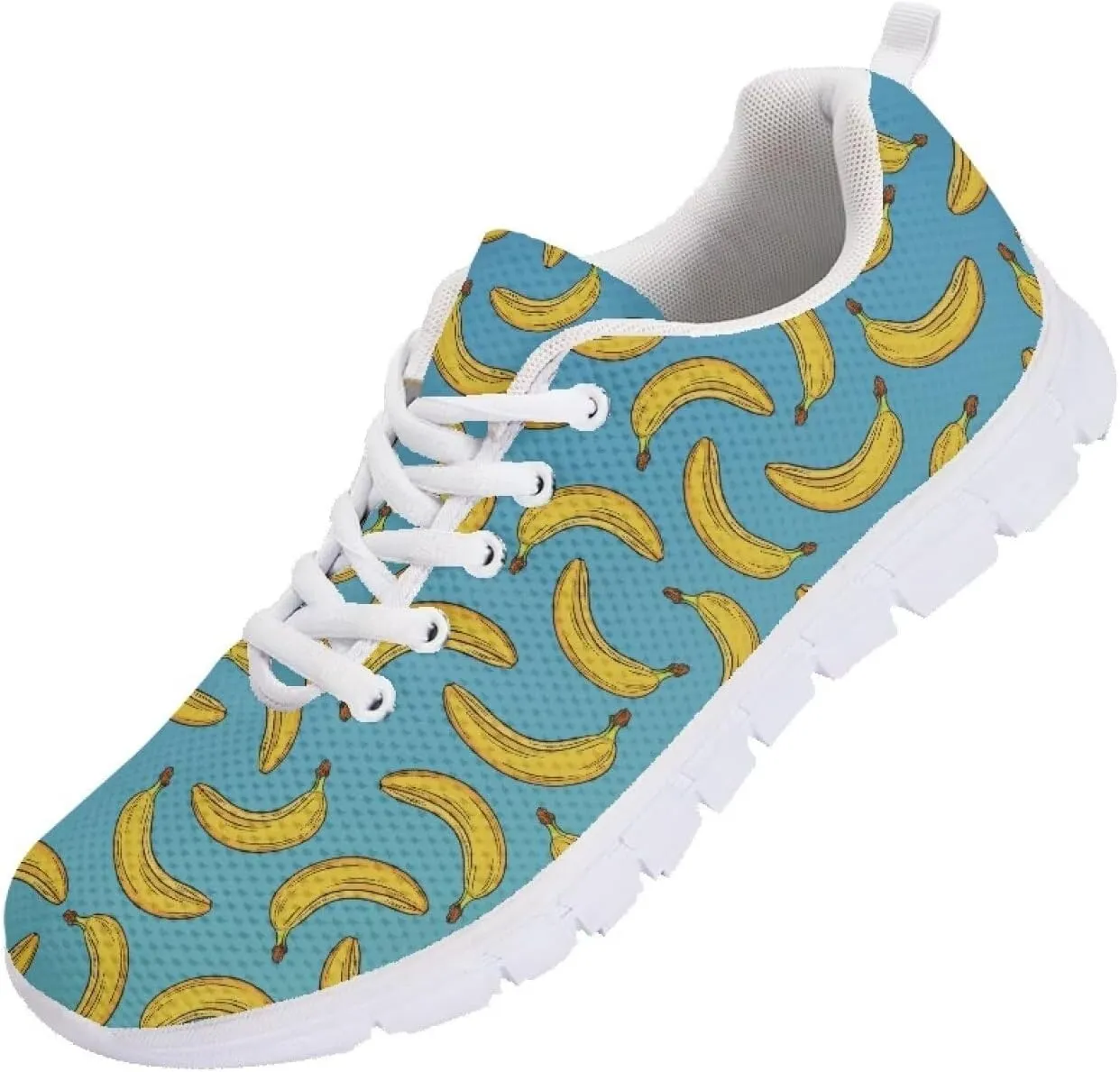 GIFTPUZZ Mens Lace Up Athletic Trainers Running Sneakers Wedge Breathable Gym Lightweight Sports Tennis Shoes