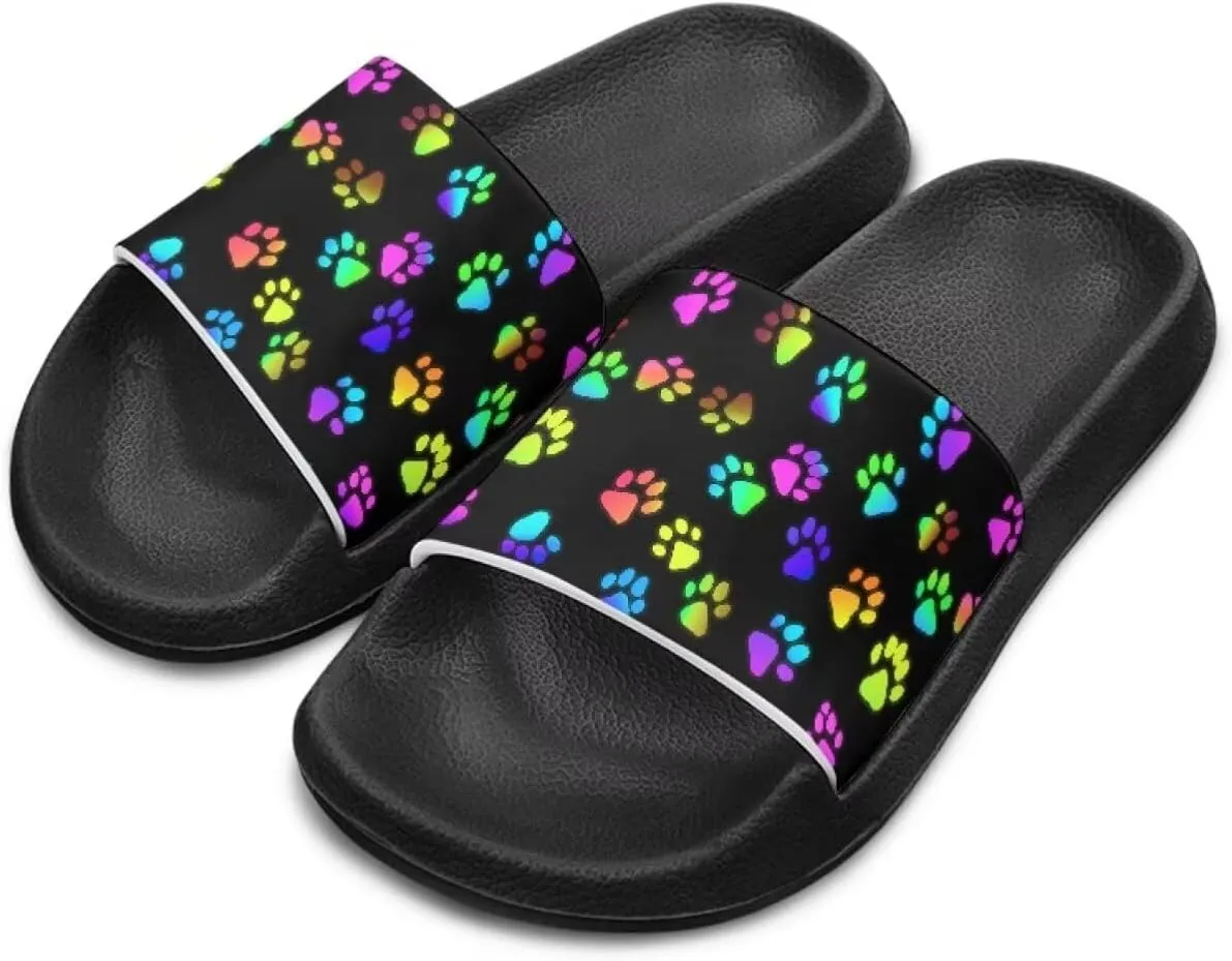 Girls Cloud Slides for Kids Cartoon Sandals Unisex Comfortable Non-slip Shower Shoes Thick Sole for Indoor & Outdoor Gifts