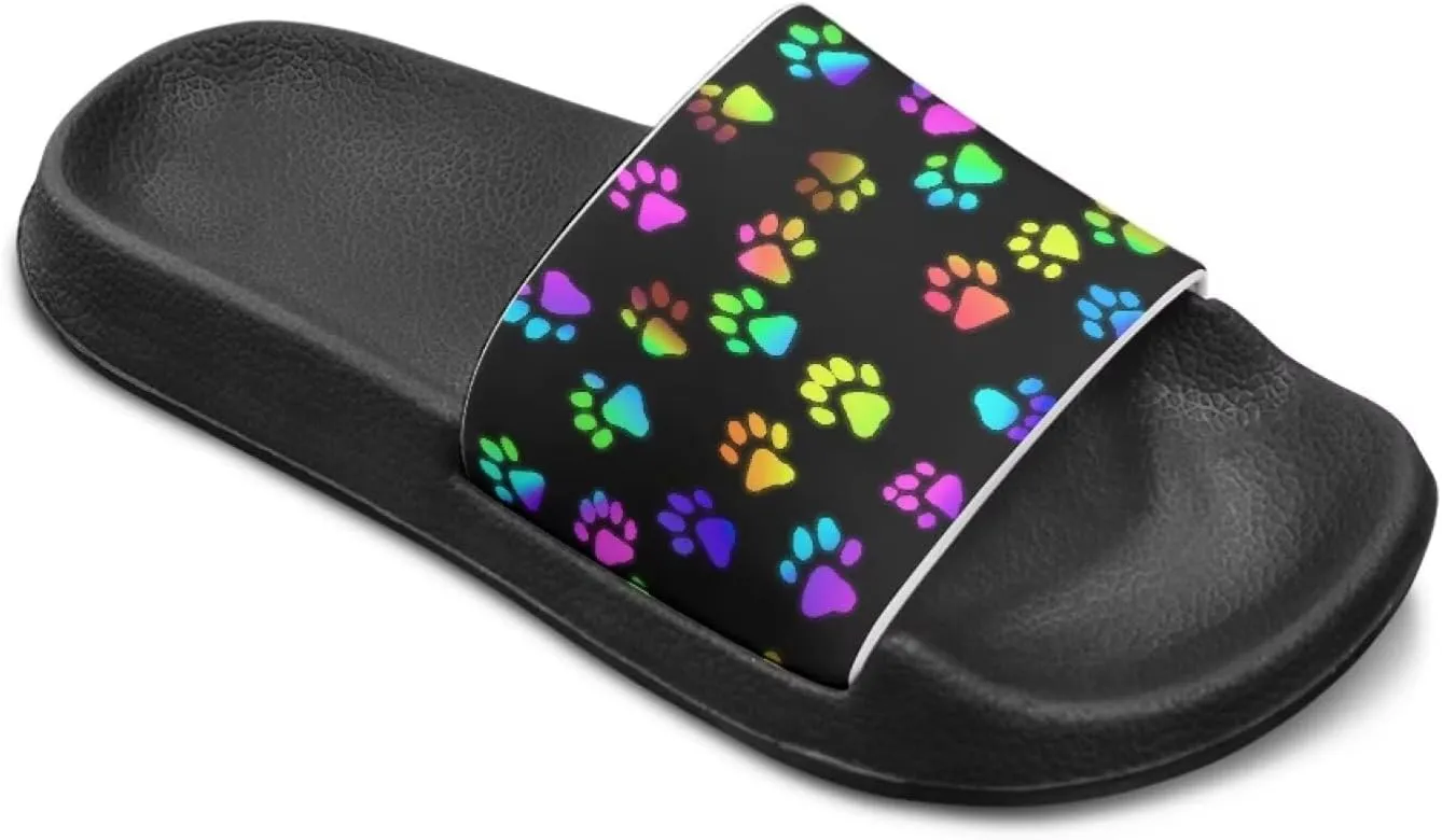 Girls Cloud Slides for Kids Cartoon Sandals Unisex Comfortable Non-slip Shower Shoes Thick Sole for Indoor & Outdoor Gifts