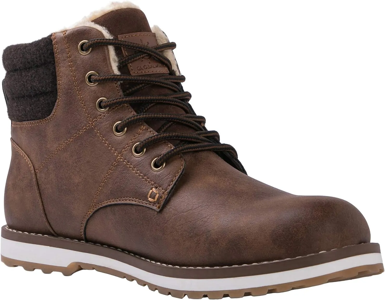 GLOBALWIN Men's Moc Toe Winter Combat Boots