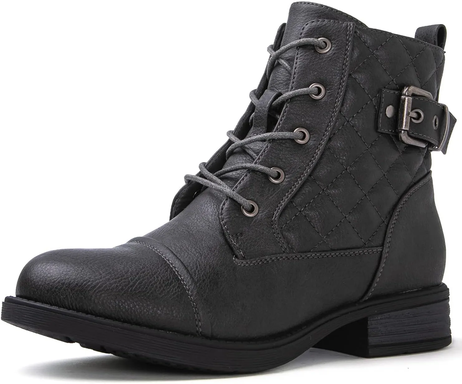 GLOBALWIN Women's Combat Boots Ankle Booties Fashion Comfortable Boots For Women