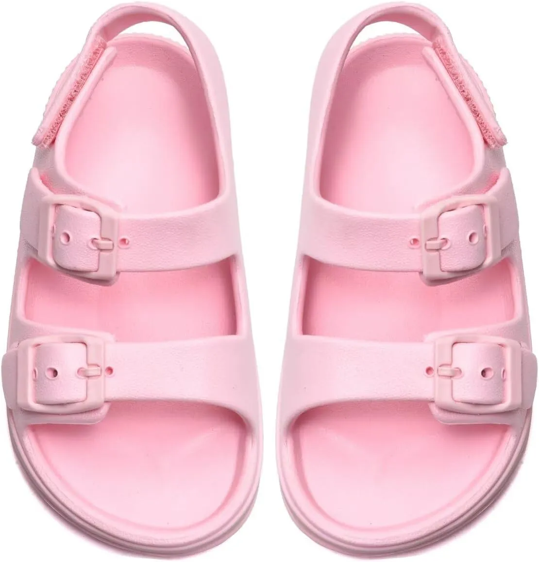 GULAKY Toddler Sandals Girls Boys Light up Double Buckle Sandals Children's Adjustable Back Strap Water Sandal Kids Beach Shoes
