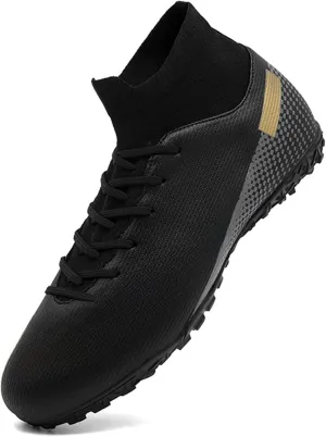 HaloTeam Men's Soccer Shoes Cleats Professional High-Top Breathable Athletic Football Boots for Outdoor Indoor TF/AG 3US-11US