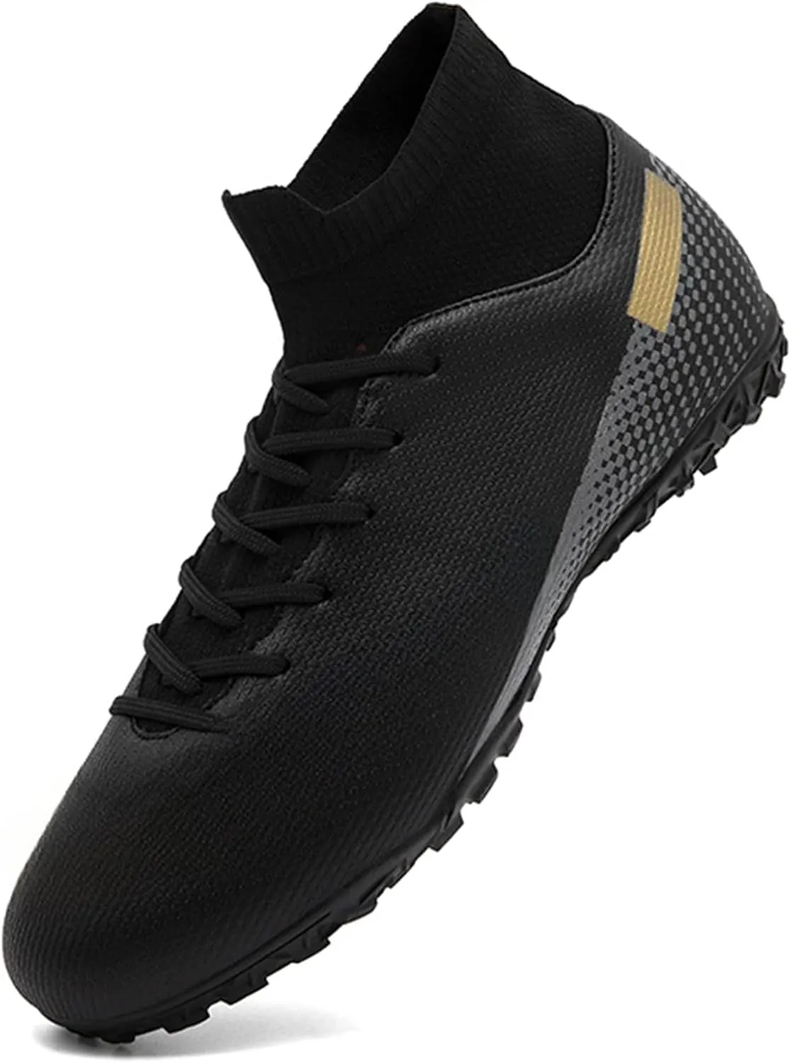 HaloTeam Men's Soccer Shoes Cleats Professional High-Top Breathable Athletic Football Boots for Outdoor Indoor TF/AG 3US-11US