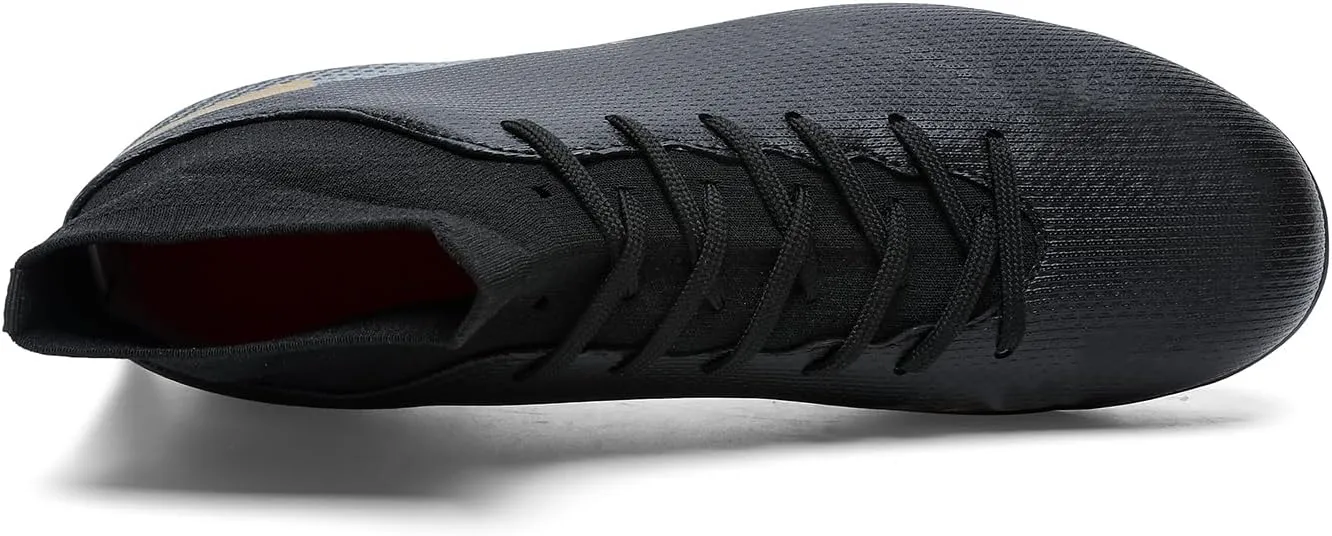 HaloTeam Men's Soccer Shoes Cleats Professional High-Top Breathable Athletic Football Boots for Outdoor Indoor TF/AG 3US-11US
