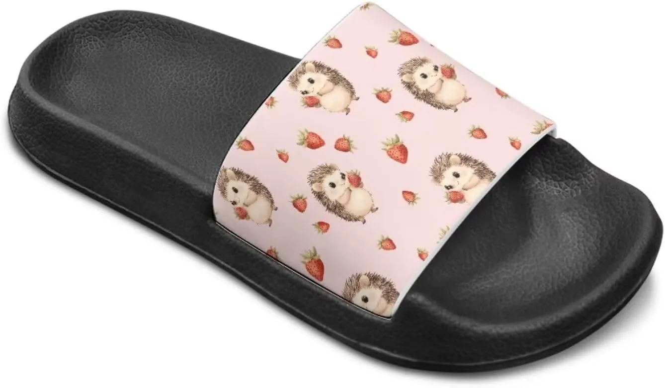 Howilath Cute Animal Print Slide Sandal for Kids Open Toe Summer Slippers EVA Sole Anti-Skid Slide Camping Hiking Shoes