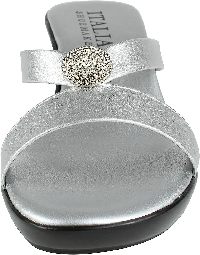 ITALIAN Shoemakers Besy Women's Wedge Moderate Height Band Sandal