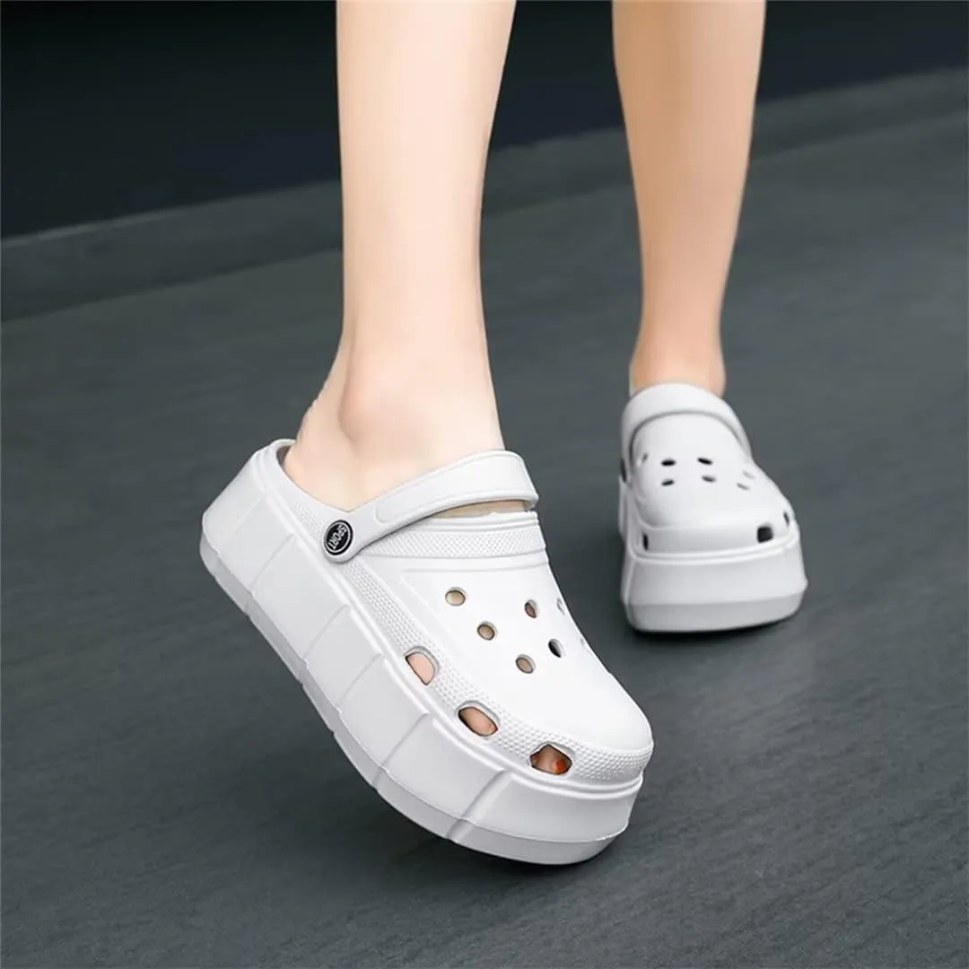 Jakcuz Women Adult Clogs Ultra Cushion Garden Shoes Non-Slip Sandals Slides Soft Platform Closed-Toe Outdoor Beach Shoes