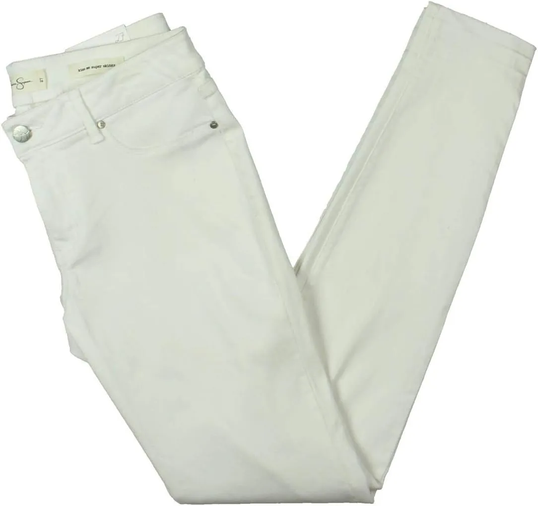 Jessica Simpson Women's kiss Me Super Skinny Jean White
