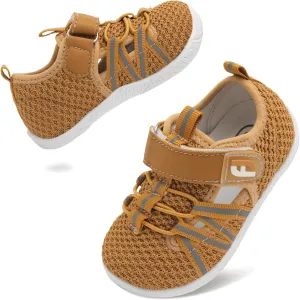 JOINFREE Toddler Sandals Boys Girls Breathable Closed Toe Water Beach Sandals Kids Wide Barefoot Summer Water Shoes Baby Walking Sneakers