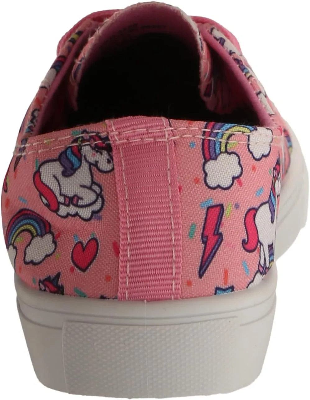 Josmo Girl's Canvas Low Top Sneaker Slip on Lace-up Tennis (Little Big Kid)