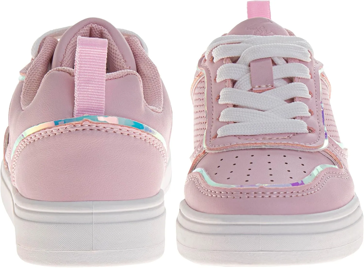 Josmo Girls Casual Lace-Up Sneakers - Stylish Low Top Fashion Tennis Shoes for Little Kid to Big Kid