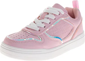 Josmo Girls Casual Lace-Up Sneakers - Stylish Low Top Fashion Tennis Shoes for Little Kid to Big Kid