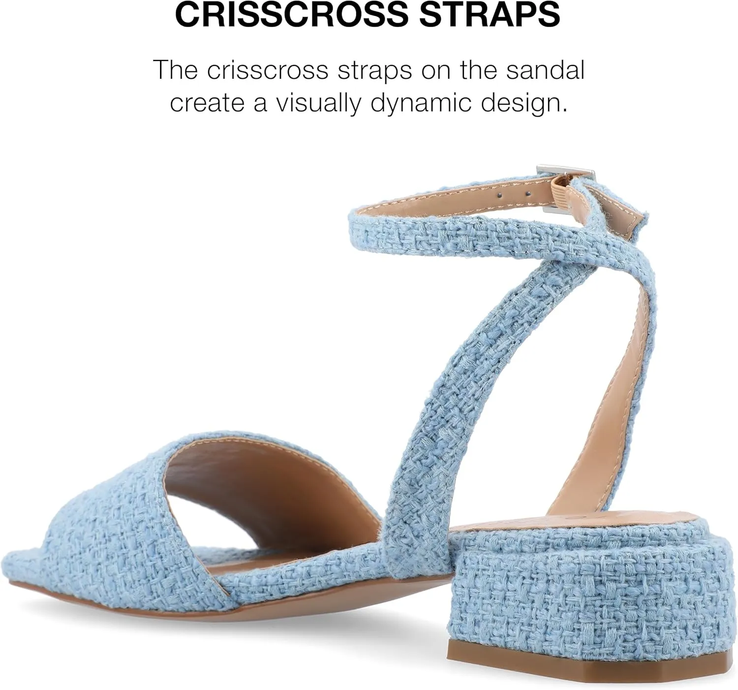 Journee Collection Womens Buckle Slingback Heels