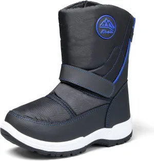 K KomForme Boys Girls Snow Boots Waterproof Winter Outdoor Boots(Toddler/Little Kid/Big Kid)