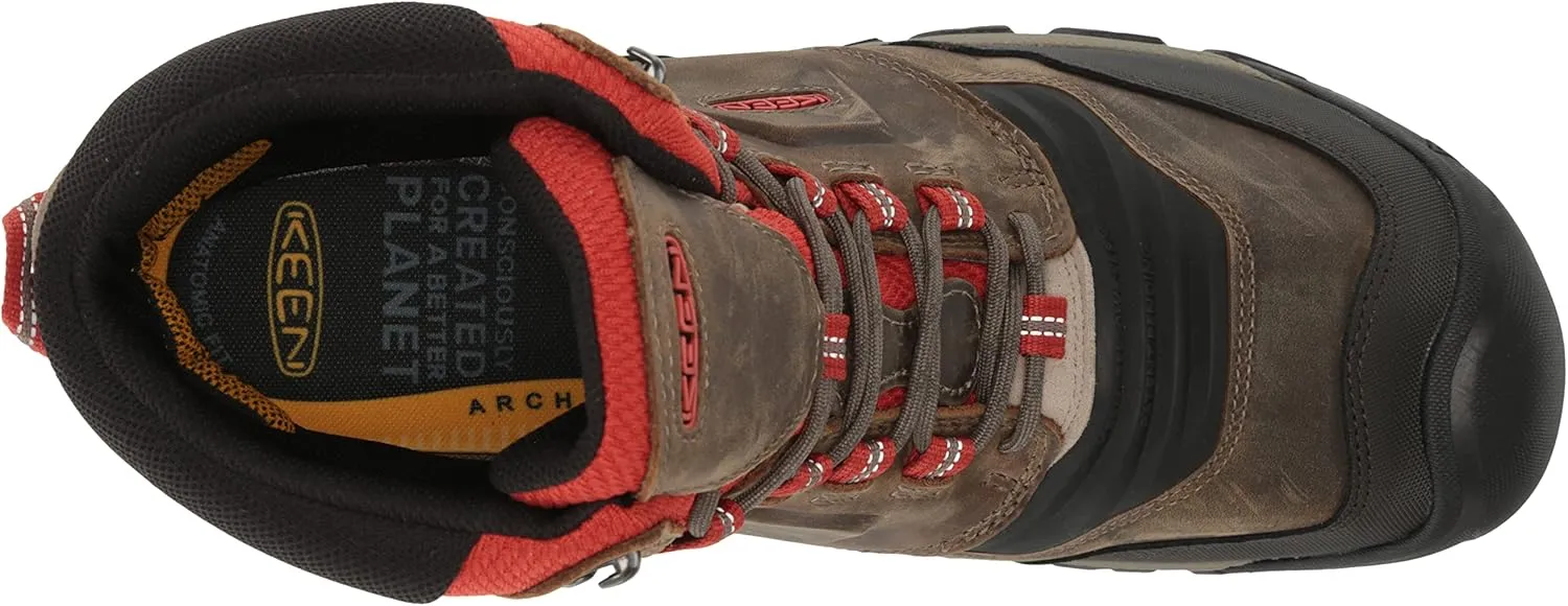 KEEN Men's Ridge Flex Mid Height Waterproof Hiking Boots