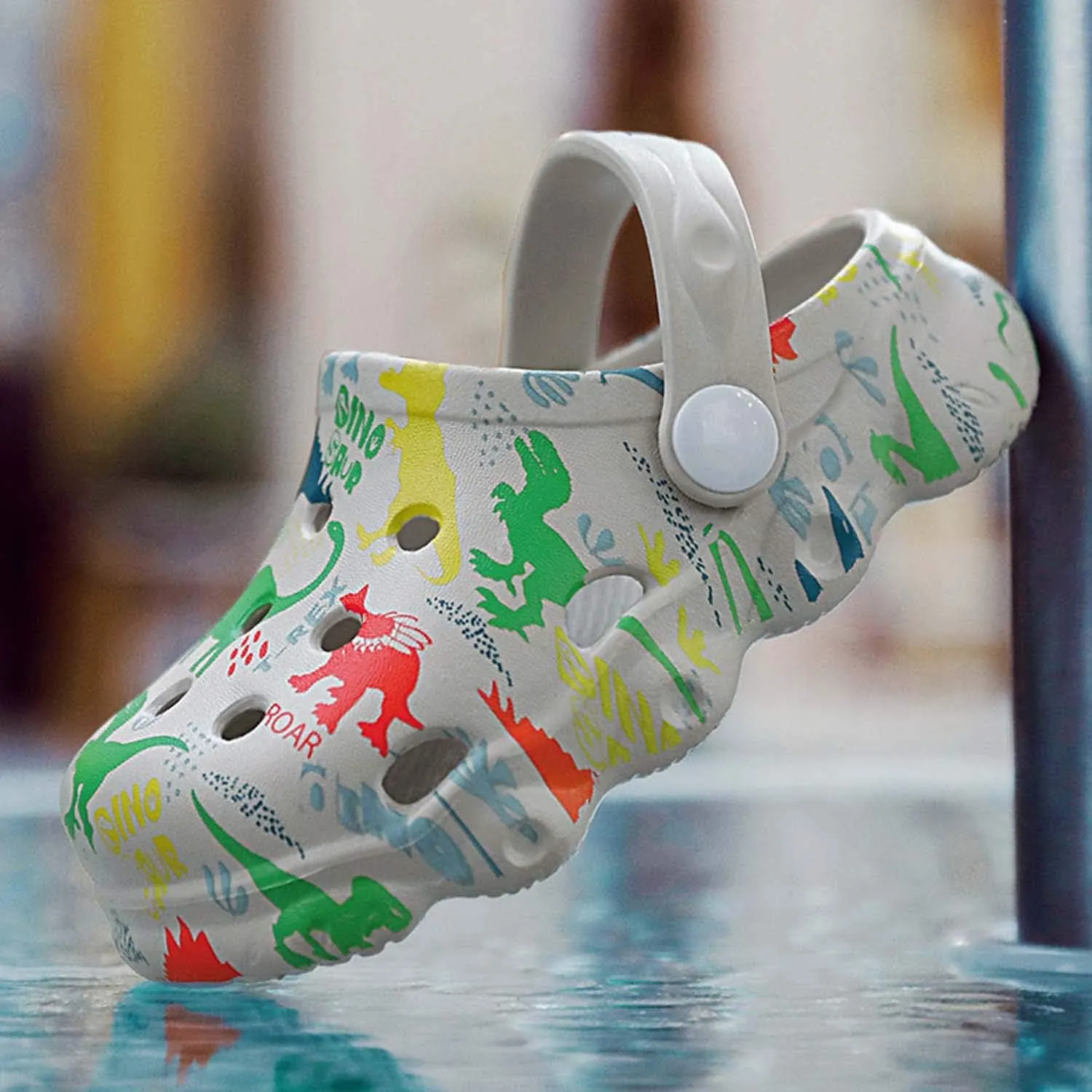 Kid Garden Clogs Slip On Shoes Boys Girls Sandals Cute Cartoon Water Shower Slippers