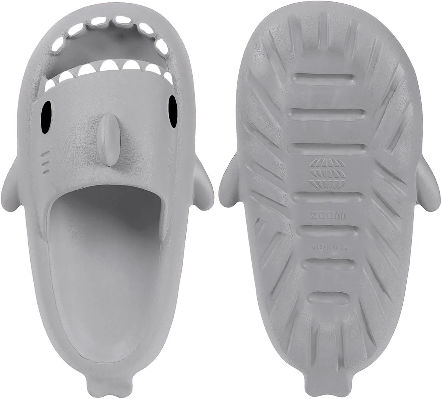 Kids Shark Slides Boys Girls Toddlers Cloud Shower Slippers Cute Cartoon Open Toe Sandals Cushioned Thick Sole Beach Pool Shoes