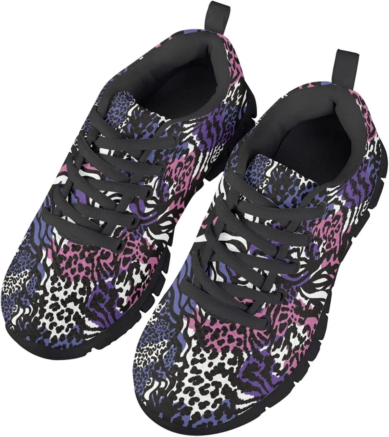Kids Sneakers Lightweight Washable Fashion Breathable Running Shoes Girls Athletic Shoes Lace-up Sneaker