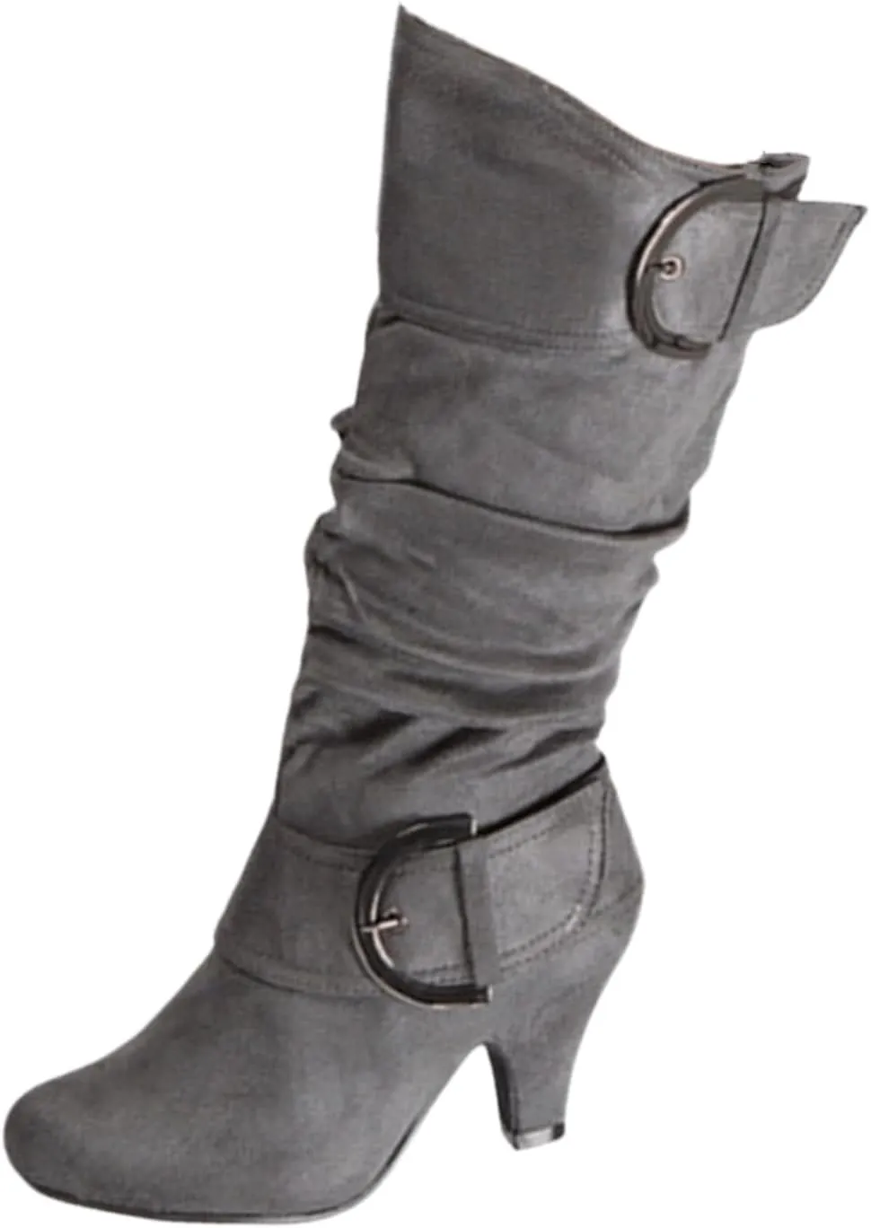 Ladmiple Fall Boots Women Knee High Wide Calf Vintage Victorian Boots 70s Lace up Mid Heel Cone Heel Western Boots 2024