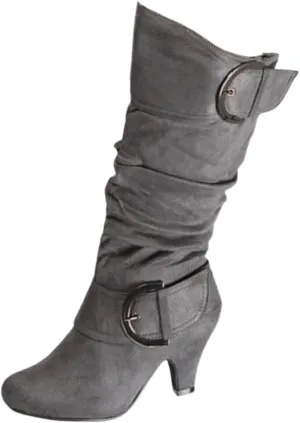 Ladmiple Fall Boots Women Knee High Wide Calf Vintage Victorian Boots 70s Lace up Mid Heel Cone Heel Western Boots 2024