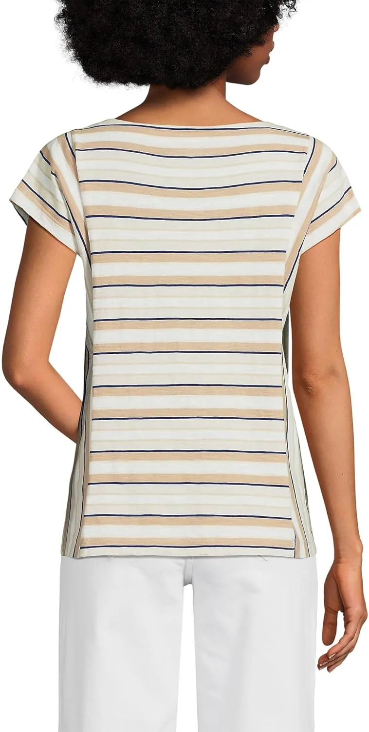 Lands' End Women's Slub Wedge T-Shirt