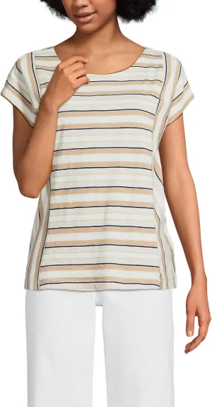 Lands' End Women's Slub Wedge T-Shirt